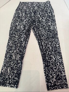Lululemon Black & White Speckled High-Waist Leggings